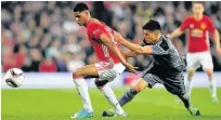  ??  ?? UNSTOPPABL­E: Rashford is a striker Sheringham admires