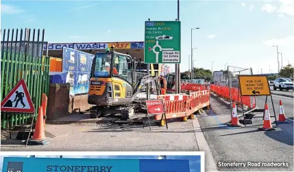  ?? ?? Stoneferry Road roadworks