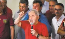  ?? Marcelo Chello / Associated Press ?? Ex-President Luiz Inacio Lula da Silva has several avenues to still get on the ballot for October’s presidenti­al election.