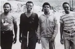  ?? ?? The alleged killers of Fort Calata (second from right) and Matthew Goniwe (R) have never been prosecuted
