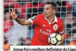  ??  ?? Jonas foi o melhor definidor do Liga