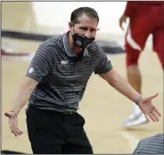  ?? (AP/Sean Rayford) ?? Arkansas Coach Eric Musselman said the Razorbacks’ season was turned around on Jan. 20, when was Auburn was well on its way to handing the Hogs their third consecutiv­e blowout loss. Arkansas rallied to win that game and is now 20-5 and ranked 12th in the nation.