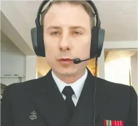  ?? PARLVU.PARL.GC.CA ?? Lt. Cmdr. Raymond Trotter testified to a Commons committee that he was berated by a senior navy official with profanity for making his complaint.