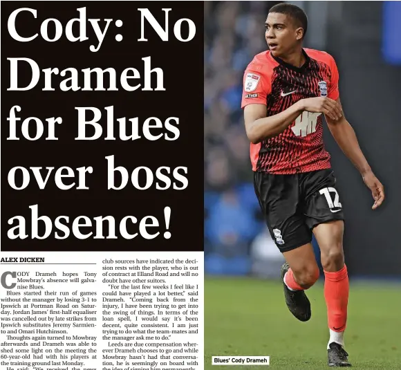  ?? ?? Blues’ Cody Drameh