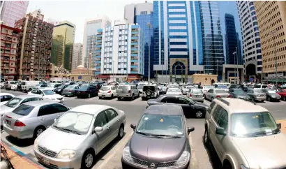  ?? File photo ?? The paid parking system was introduced in Abu Dhabi in 2009 as a solution to the acute parking shortage in the Capital.—