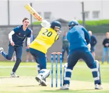  ?? ?? Forfarshir­e’s Bryce Allchin took four wickets.