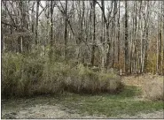  ??  ?? The area was dedicated as Bob’s Woods at Earl Poole Sanctuary, in memory of Robert C. “Bob” Fleming, by Berks Nature, the organizati­on that owns the and maintains the area.