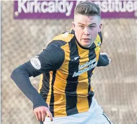  ?? Anton Dowds in action for East Fife. Picture: SNS ??