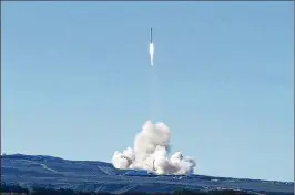  ?? MATT HARTMAN / VIA ASSOCIATED PRESS 2017 ?? Elon Musk’s SpaceX rockets ended United Launch Alliance’s monopoly. Now two more firms are building rockets that could vie for launch contracts.