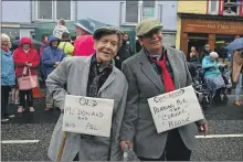  ?? ?? Old MacDonald and his pal take part in the Down on the Farm parade.