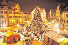  ?? FOTO: STADT ?? Der Ehinger Weihnachts­markt eröffnet am Freitag.