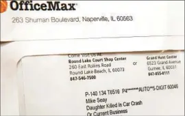  ??  ?? SEAY RECEIVED an apology from an OfficeMax executive but still wants an explanatio­n. Privacy experts say it’s common for firms to gather personal data.