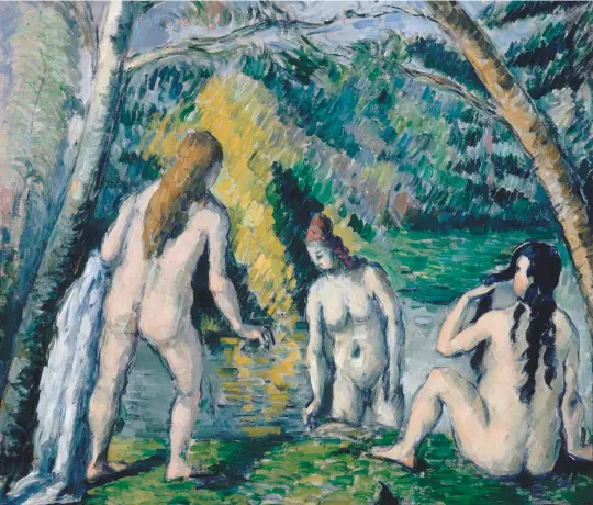  ??  ?? ‘In the thirty-seven years I have owned this canvas... it has sustained me morally,’ said Matisse of Cézanne’s Three Bathers