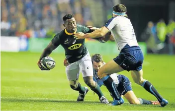  ?? Picture: Steve Haag/GALLO IMAGES ?? ON THE DRIVE: Siya Kolisi, Springbok captain, will hope to inspire his side to finish their European tour on a high by defeating Wales on Saturday.