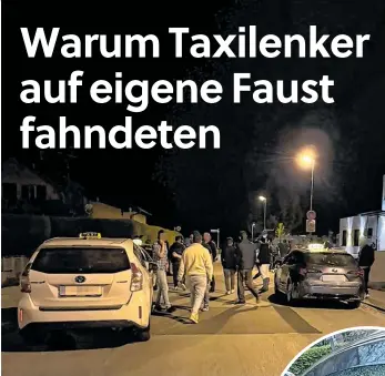  ?? BILDER: SN/PRIVAT ?? Taxifahrer gingen in der Stadt Salzburg auf Großfahndu­ng – Anlass waren Einbrüche in Fahrzeuge wie jener im kleinen Bild.