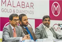  ?? Photo by Neeraj Murali ?? MP Ahammed, Shamlal Ahamed MP and Abdul Salam KP speaking at a Press conference in Dubai on Wednesday. —