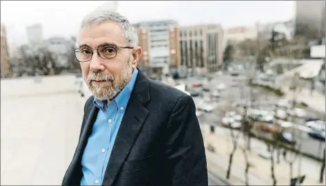  ?? DANI DUCH ?? Paul Krugman, fotografia­do en Madrid para la entrevista con La Vanguardia a raíz de su nuevo libro