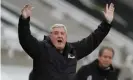  ??  ?? Steve Bruce was unable to inspire his Newcastle side to find an equaliser. Photograph: Lee Smith/Reuters