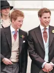  ?? PHOTOS BY DAVID WIMSETT AND ANDY BUCHANAN ?? From left: Prince Harry and William; Andy Murray (left) and his older brother, Jamie Murray.