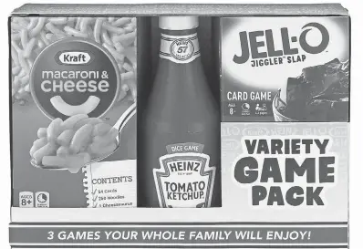  ?? BIG G CREATIVE ?? Big G Creative has a new game called the Kraft Heinz Variety Game Pack.