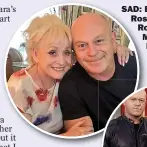  ??  ?? SAD: Barbara with Ross, and with Ross and Steve Mcfadden in her final Eastenders appearance