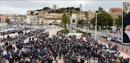  ??  ?? « Le mensonge de trop. Racket, non merci ! », les motards en colère considèren­t qu’un contrôle technique sur leur deux-roues ne servira qu’à renflouer les caisses des centres de contrôles agréés, moins remplies depuis le début de la crise sanitaire.