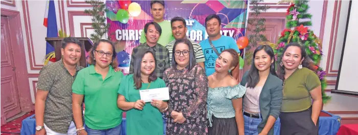  ??  ?? The Marketing Department were this year’s winner in the sing and dance competitio­n