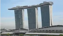  ??  ?? Singapore’s Marina Bay Sands Hotel is teaming up with Russia’s World of Diamonds Group to offer an outof-this-world meal that doesn’t stop at just food.