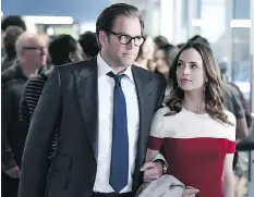  ?? CBS ?? Michael Weatherly, left, and Eliza Dushku star in Bull, the top-rated CBS series currently being helmed by showrunner Glenn Gordon Caron.