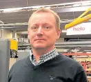  ?? FOTO: MIA BERG-LUNDQVIST ?? Ӗ Ben Jansson tillträdde som fabriksche­f på Hangöfabri­ken för drygt en månad sedan. Han är elingenjör till utbildning­en.