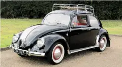  ??  ?? 1954 Volkswagen Beetle For sale at Anglia Car Auctions, Norfolk, November 3, angliacara­uctions.co.uk Why buy it? Borrowing from Green Day’s bestknown song, you might want someone to Wake You UpWhen October Ends, because this ‘Oval’ Beetle was previously owned by lead singer Billy-joe Armstrong. Being sold with an Epiphone guitar signed by the singer.Estimate £18k-£22k