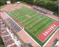  ?? Sacred Heart University Athletics ?? Notre Dame-Fairfield will play its home football games at at Sacred Heart University's Campus Field this season.