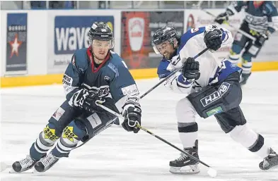  ??  ?? Jordan Cownie, left, is set to return from injury for Dundee this weekend. Picture: Derek Black.