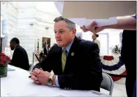  ?? Arkansas Democrat- Gazette/ STATON BREIDENTHA­L ?? U. S. Rep. Bruce Westerman, R- Ark., fi les Monday at the state Capitol for re- election to the 4th Congressio­nal District seat.
