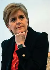  ??  ?? Leader
La premier nazionalis­ta scozzese Nicola Sturgeon