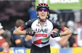  ??  ?? Dan selects his stage 5 win at the Dauphiné as his proudest result of the season