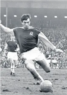  ??  ?? Aston Villa’s Lew Chatterley, pictured March 1966 (Birmingham Mail)