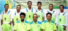  ??  ?? Photo shows the ‘Outstandin­g Safe (Municipal Waste) Team Performanc­e Award’ winners – (seated. from left) Muhd Hishamsyul, Suhaili and Adi, together with (standing, from right) Sapri, William, Nathan, Termizi, Affendi and Kasuma.