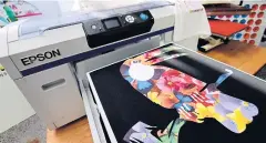  ??  ?? Epson SureColor SC-F2000 comes with the Garment Creator software that helps its owner design, adjust, improve and produce their creations in a very convenient way.