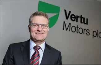  ?? ?? Vertu chief executive Robert Forrester said shortages of vehicles are likely to continue ‘for some time’