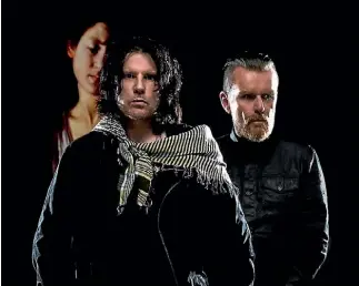  ??  ?? The Cult founding members Ian Astbury and Billy Duffy.