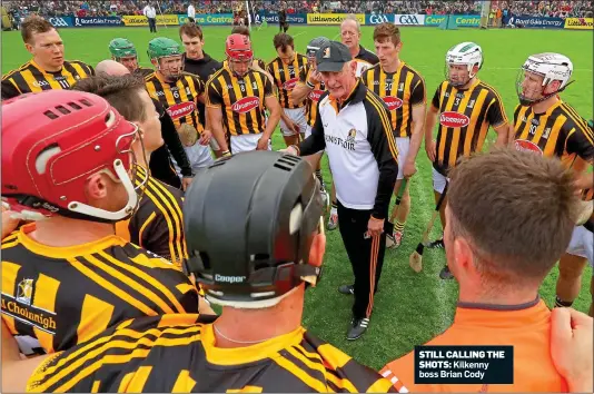  ??  ?? STILL CALLING THE SHOTS: Kilkenny boss Brian Cody