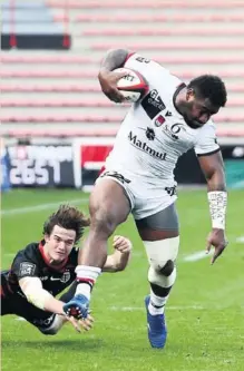  ?? Photo Midi Olympique - Patrick Derewiany ?? L’explosivit­é de Josua Tuisova a encore été décisive.