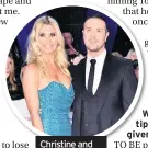  ??  ?? Christine and husband Paddy