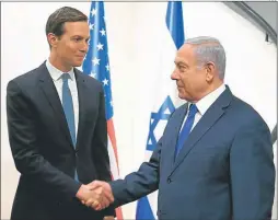  ?? AFP ?? ALIADO. Luego de no formar gobierno, “Bibi” recibió a Kushner.