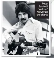  ??  ?? Peter Sarstedt ‘waltzed’ his way up the charts