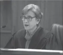  ?? PAT GREENHOUSE, THE ASSOCIATED PRESS ?? Bristol County Superior Court Judge Susan Garsh vacated the first-degree murder conviction of Aaron Hernandez, Tuesday.