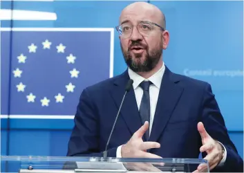  ?? DR ?? O presidente do Conselho Europeu, Charles Michel, considera a cimeira UE/UA uma prioridade