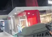  ?? ORANGE COUNTY SHERIFF’S OFFICE ?? A screenshot from the body camera footage of a shootout at McDonald’s released on Wednesday.