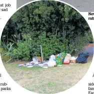  ??  ?? New Lynn locals were aghast to see their Salvation Army store treated “like a rubbish dump”. The state of Long Bay beach (left) appalled a young visitor.